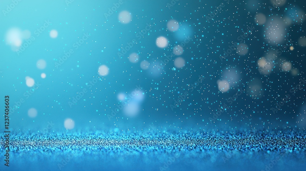 Fototapeta premium Blue Glitter Sparkle Background Texture