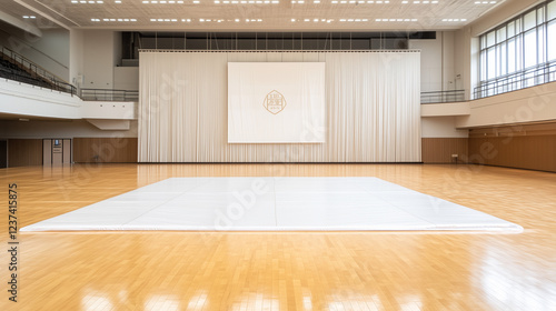Spacious Gymnasium Interior...