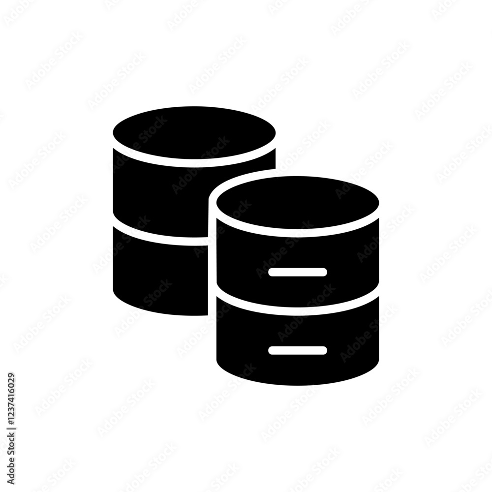Database icon vector illustration. database sign and symbol Database icon vector illustration. database sign and symbol