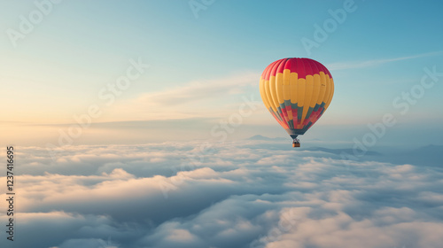 Hot Air Balloon Soaring Abo...