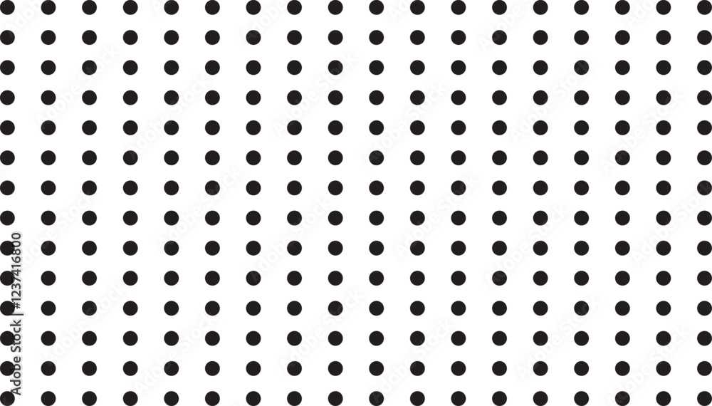 Polka Dot Seamless Pattern on White Background. Polka Dot Background. Background with Monochrome Dotted Texture Polka Dot Seamless Pattern on White Background. Polka Dot Background. Background with Monochrome Dotted Texture