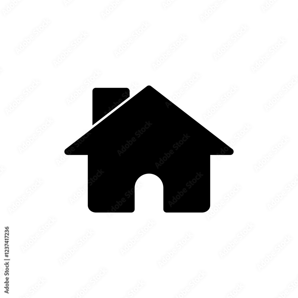 Home icon vector illustration. House sign and symbol Home icon vector illustration. House sign and symbol