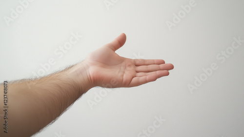 Open Hand Gesture: A close-...