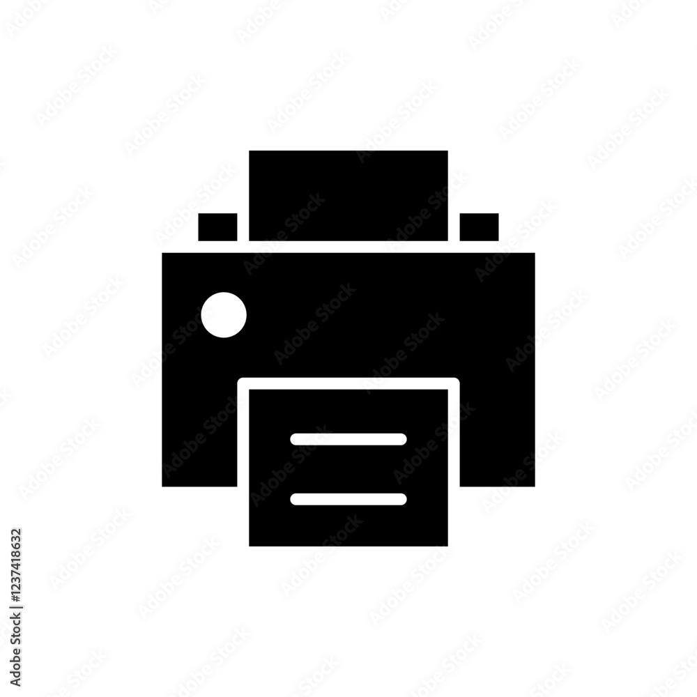 Print icon vector illustration. printer sign and symbol Print icon vector illustration. printer sign and symbol