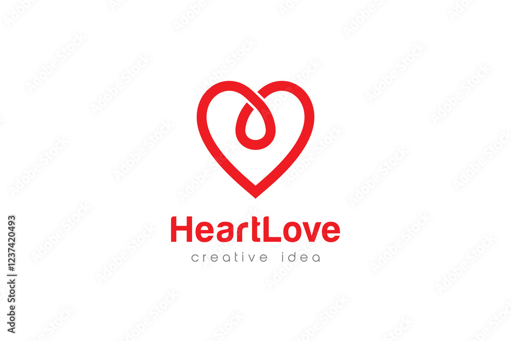 Creative Love and Care Logo Design Template Creative Love and Care Logo Design Template