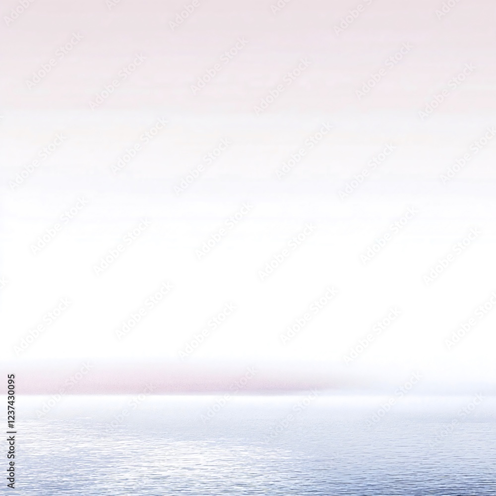 Obraz premium Calm ocean sunrise, tranquil seascape, peaceful morning. Website background