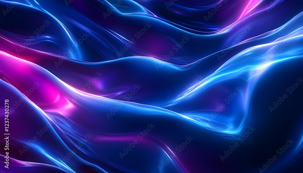 custom made wallpaper toronto digitalAbstract Blue and Purple Liquid Wave Design