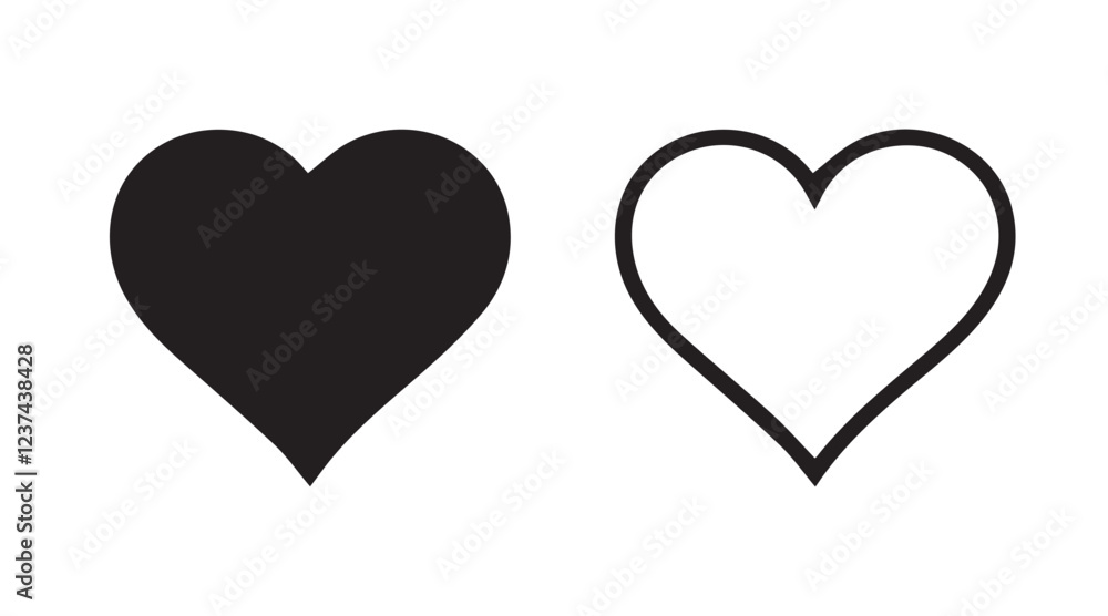 Heart icon. Open your cute heart for Valentine's Day. Hearts are easy to use to print T-shirts, hats, mugs, notebooks, cards,... Heart icon. Open your cute heart for Valentine's Day. Hearts are easy to use to print T-shirts, hats, mugs, notebooks, cards,...