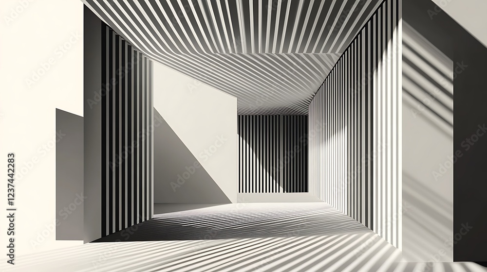 Naklejka premium Abstract Modern Architecture Interior Design