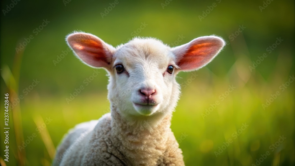 Obraz premium Lamb, red meat, zinc rich food, lamb chop