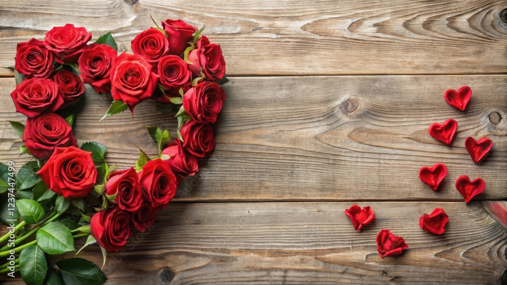 Red roses and heart flowers on a table , Flowers, Floral Arrangement, Flowers, Floral Arrangement, Valentine's Day Red roses and heart flowers on a table , Flowers, Floral Arrangement, Flowers, Floral Arrangement, Valentine's Day