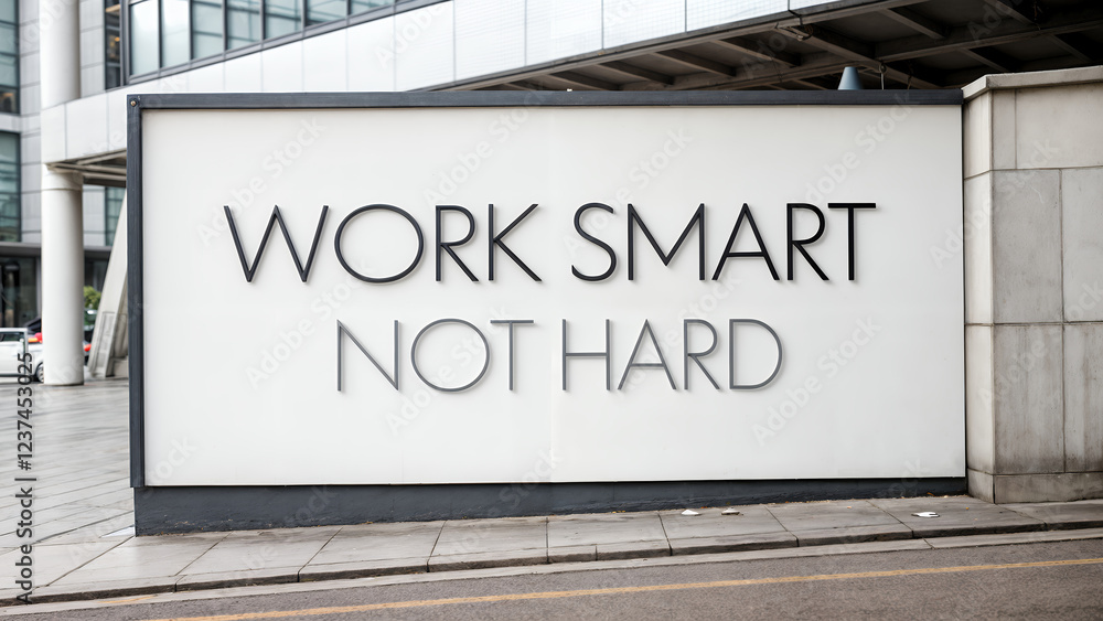 Obraz premium work smart not hard Text