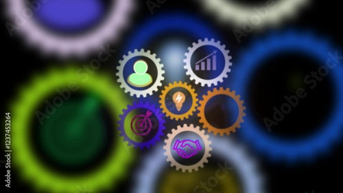 Multichannel marketing .. Concept with icons related to mufti or Omani channel marketing strategy, sales and retail, advertising,