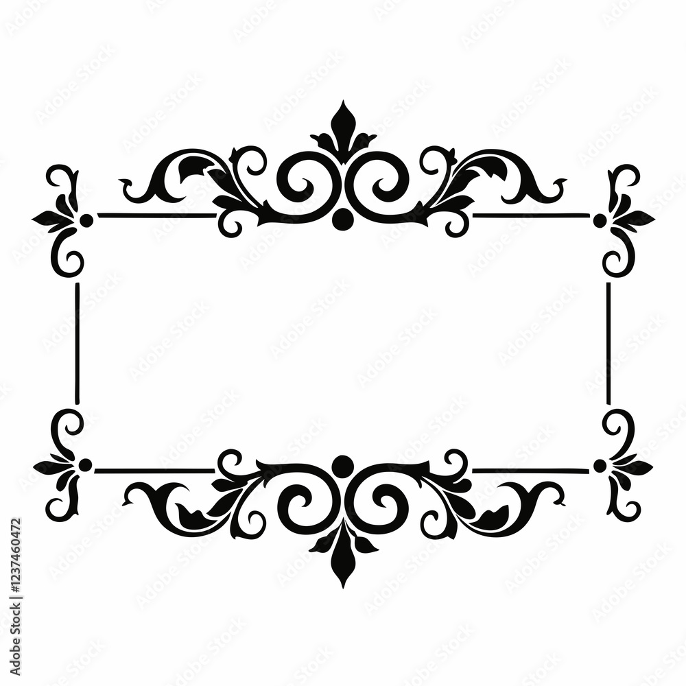 Ornate Decorative Frame with Elegant Swirls and Floral Design, Vintage Border with Artistic Flourishes, Intricate Swirl Patterns with Classic Detailing, Timeless Frame for Photos and Art Ornate Decorative Frame with Elegant Swirls and Floral Design, Vintage Border with Artistic Flourishes, Intricate Swirl Patterns with Classic Detailing, Timeless Frame for Photos and Art