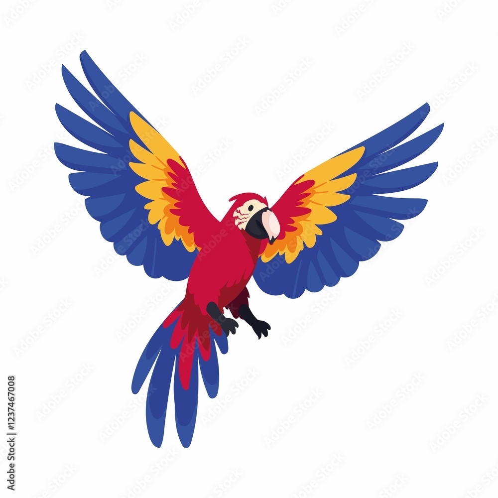 Fototapeta premium vector illustration of an abstract bird