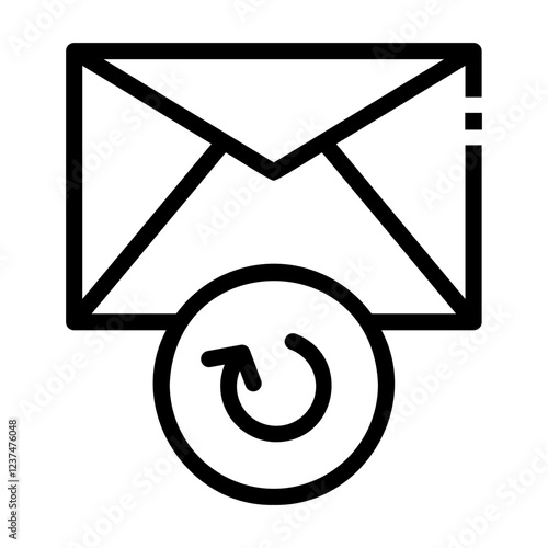 refresh email Line Icon