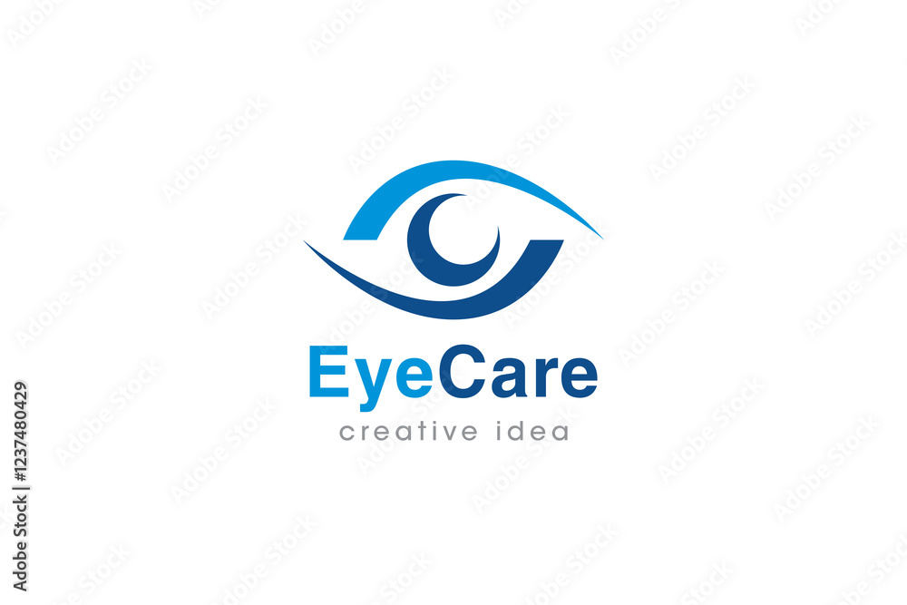 Obraz premium Creative Eye Concept Logo Design Template