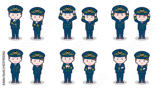 パイロットの男女 05