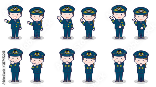 パイロットの男女 04