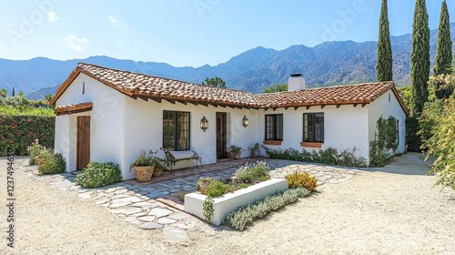 Stunning Spanish-Style Home in Mountain Setting