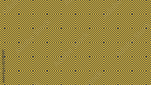 Design an abstract background featuring a geometric diamond line pattern in yellow and black, exuding modern minimalism and vibrant energy.