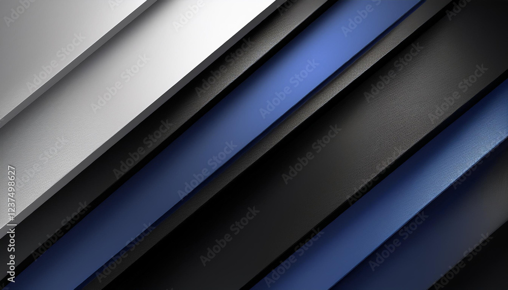 Obraz premium Black dark blue silver white modern abstract background. Geometric shape