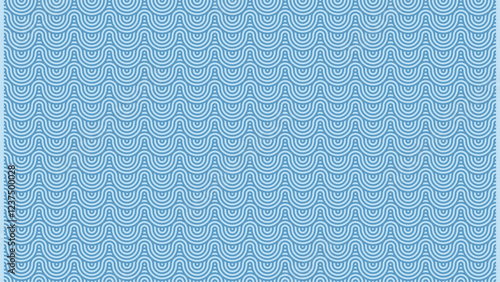 Design an abstract background featuring a geometric spiral pattern in a soft light blue hue that exudes modern sophistication and calm.