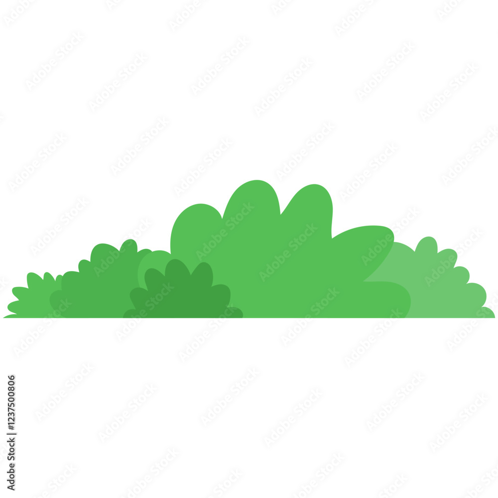 Cartoon Grass Decorative. Vector Illustration Isolated on White Background. Cartoon Grass Decorative. Vector Illustration Isolated on White Background.