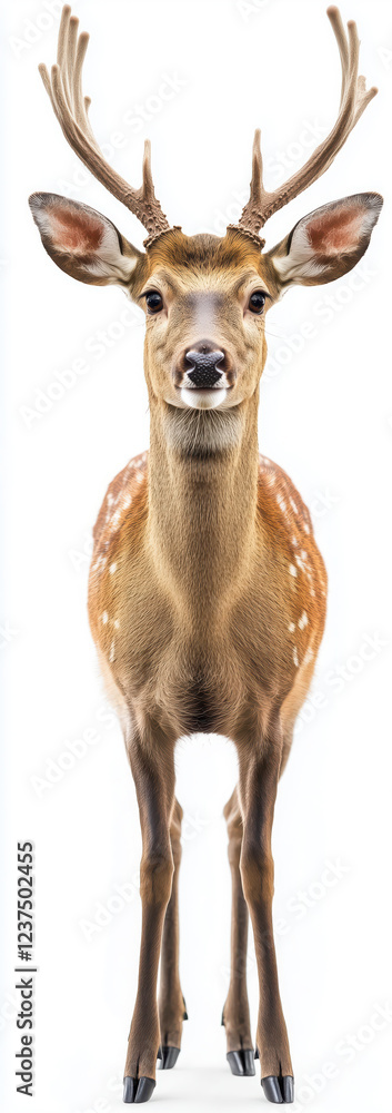 Fototapeta premium Deer isolated on white background.