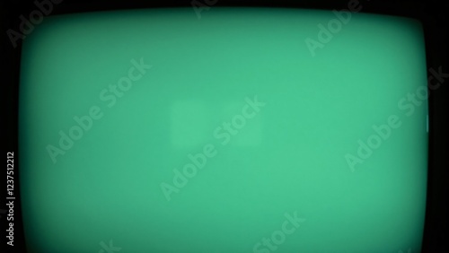 Retro Green Screen Television Static