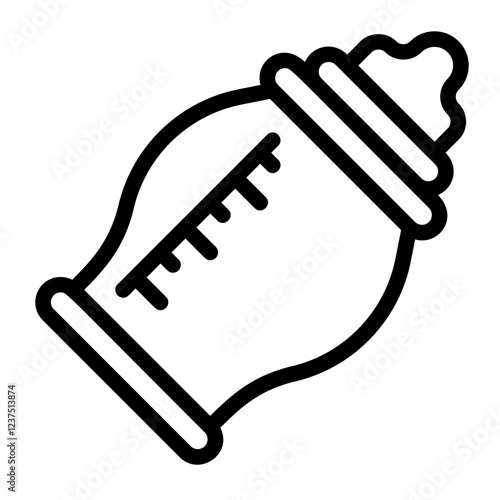 Baby Bottle Line Icon