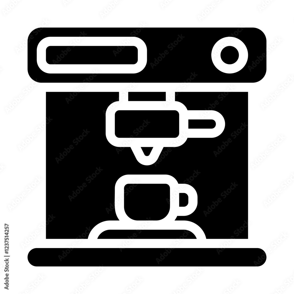 Coffee Maker Solid Icon Coffee Maker Solid Icon