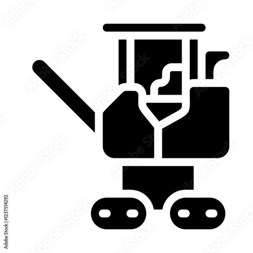 Cold Planer Solid Icon
