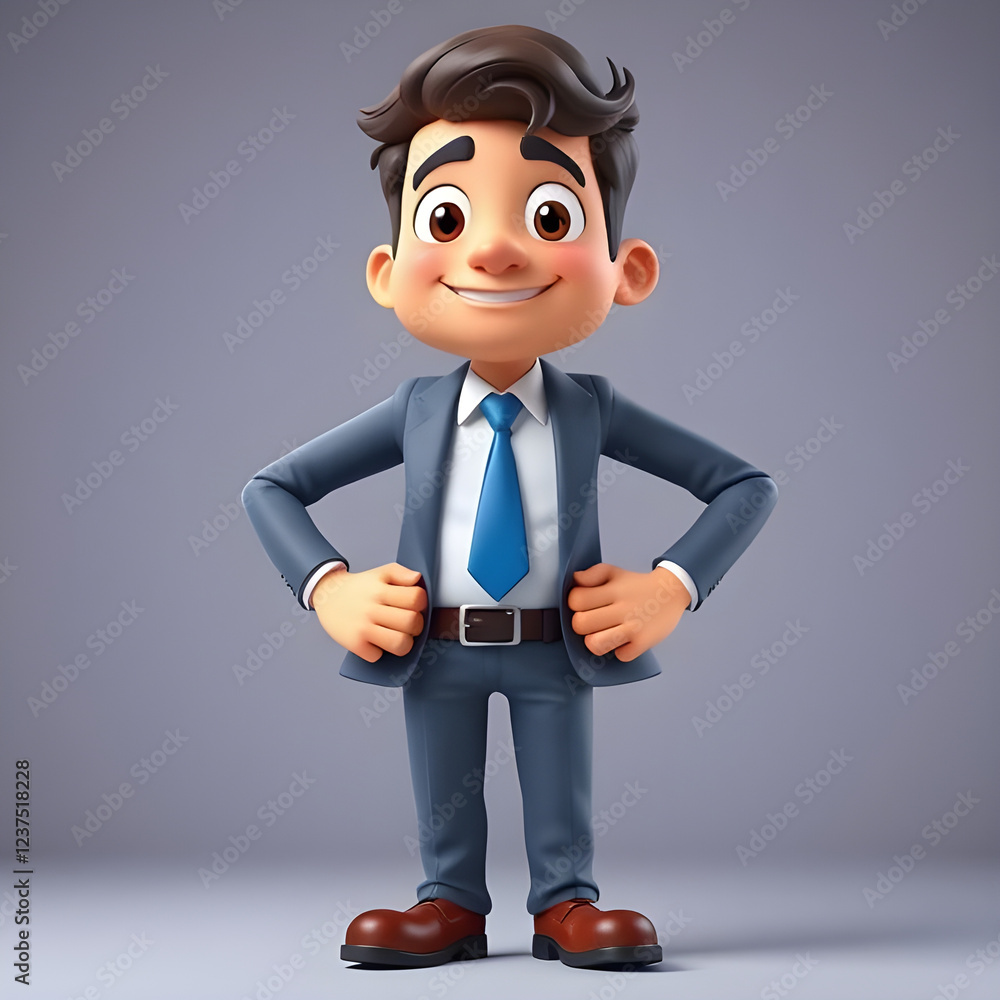 Professional 3D Business Character Professional 3D Business Character