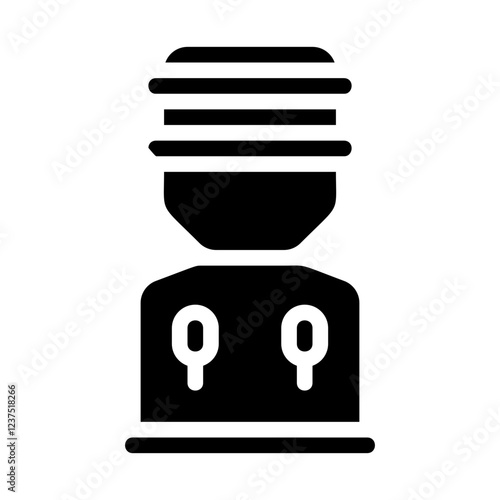 Water Dispenser Solid Icon