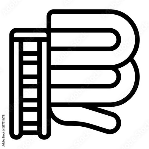 Looping Slide Line Icon