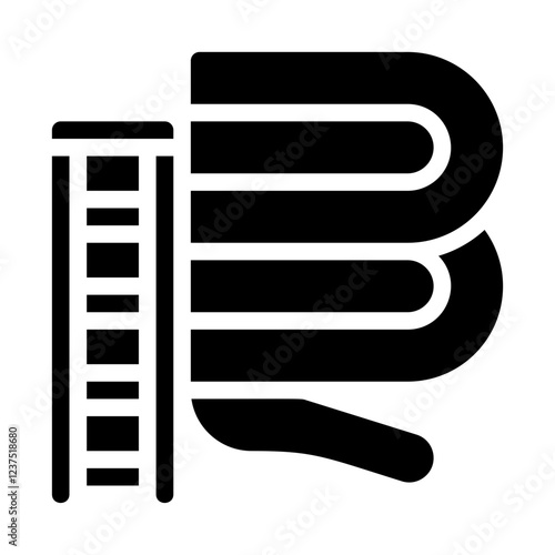 Looping Slide Solid Icon