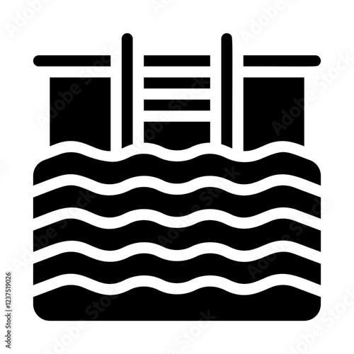 Wave Pool Solid Icon