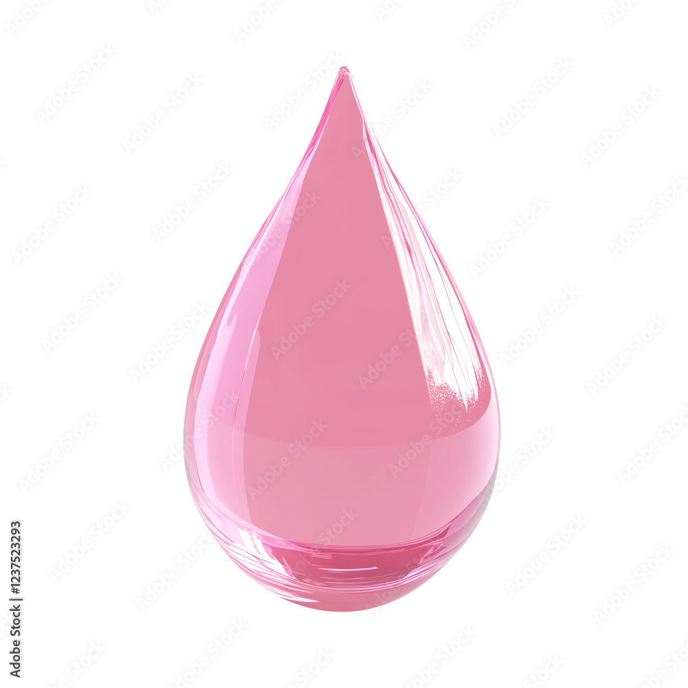 drop of pink water 3d render icon in cartoon plastic style minimal isolated on transparent white background, clipping path drop of pink water 3d render icon in cartoon plastic style minimal isolated on transparent white background, clipping path