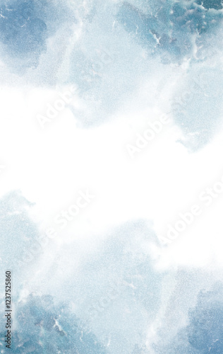 Abstract Blue Watercolor Background