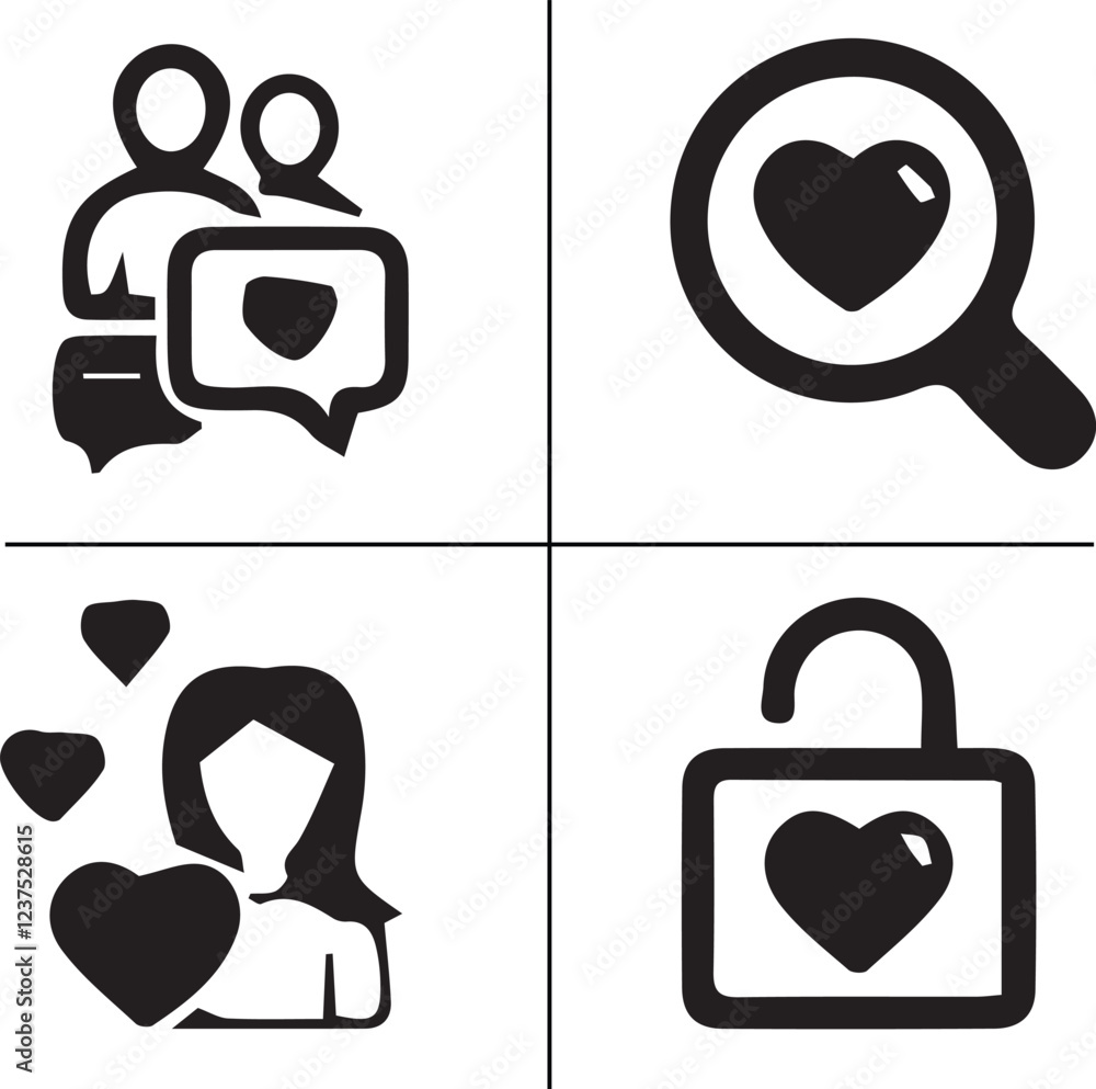 Breakup Day,heart, valentine, couple, wedding, romantic, romance, hearts, red vector design icon symbol set Breakup Day,heart, valentine, couple, wedding, romantic, romance, hearts, red vector design icon symbol set