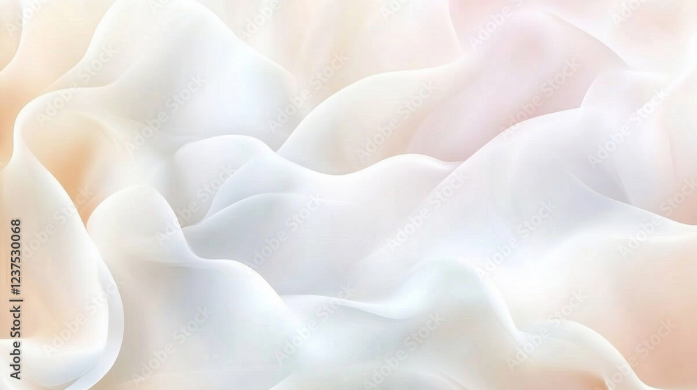 Soft abstract white background with flowing textures Soft abstract white background with flowing textures