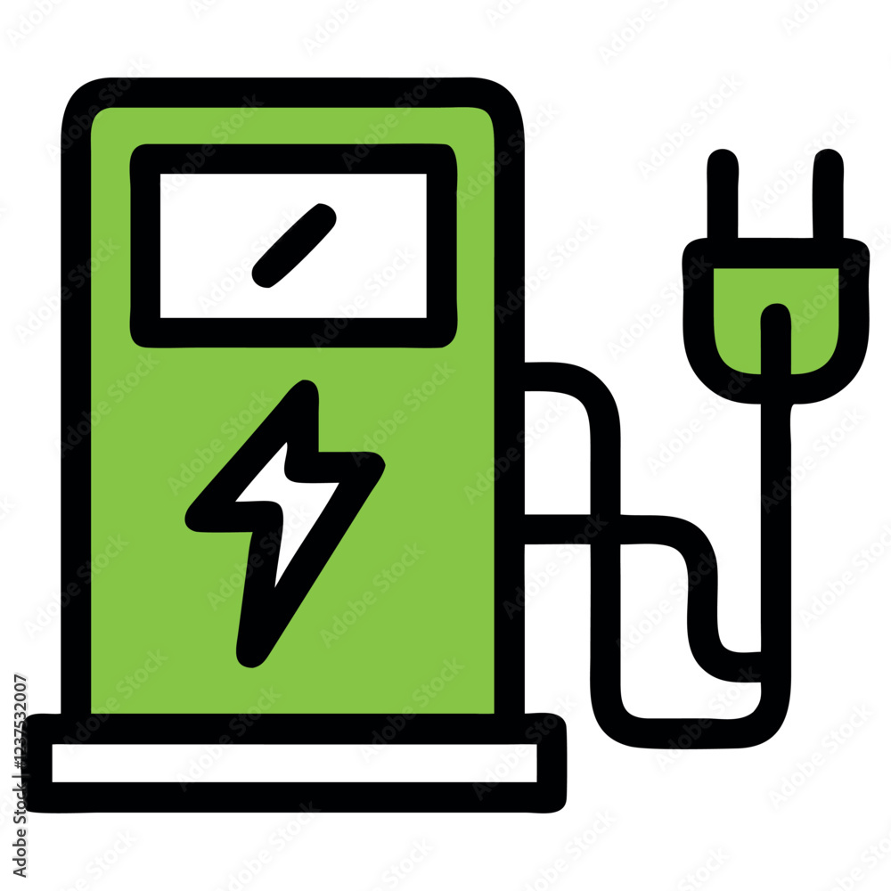 Electric Charging Station Green Energy Power Electric Charging Station Green Energy Power