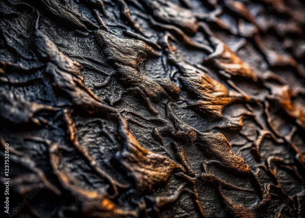 Close-up of Rough Textured Surface with Intricate Patterns Close-up of Rough Textured Surface with Intricate Patterns