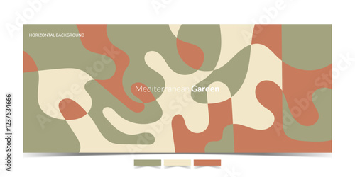 BACKGROUND 427 MEDITERRANEAN GARDEN PALETTE WITH OLIVE GREEN AND TERRACOTTA