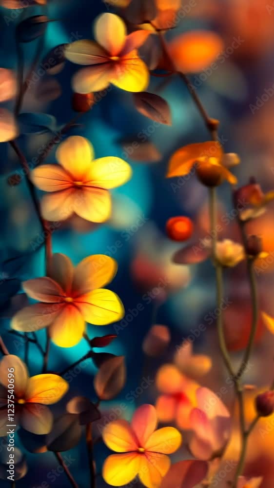 Colorful flowers blooming in garden, soft focus background, nature wallpaper Colorful flowers blooming in garden, soft focus background, nature wallpaper