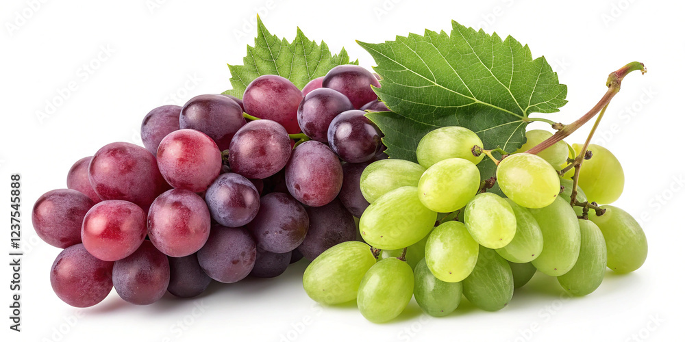 Grapes Isolated on a White Background for Culinary Use Grapes Isolated on a White Background for Culinary Use