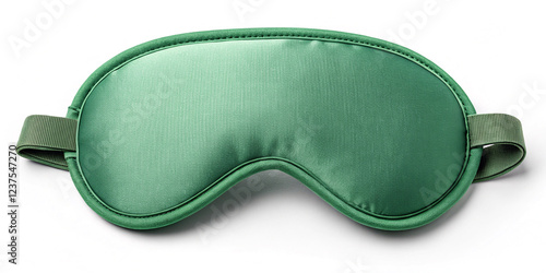 Green Sleeping Eye Mask Isolated for Relaxation and Sleep