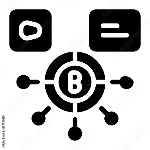 Bitcoin Solid Icon