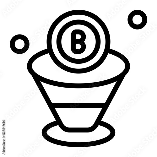 Filter Money Line Icon